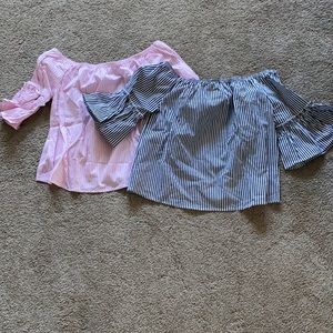 Bundle sale off shoulder tops